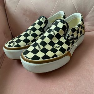 Vans Checkered Platform Slip-Ons